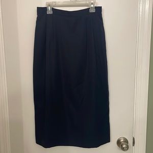 Navy blue a line woman’s skirt